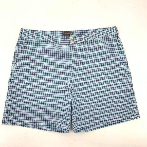 Peter Millar Other - Peter Millar Crown Sport Athletic Golf Shorts Blue Plaid Lightweight Mens 40